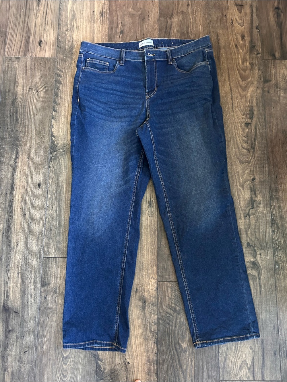 Lane Bryant Two-Tone Blue Denim Jeans
